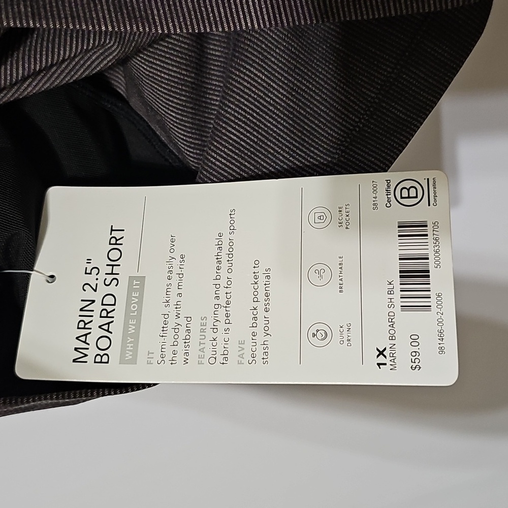 1X Athleta Marin Board Short - Picture 7 of 10